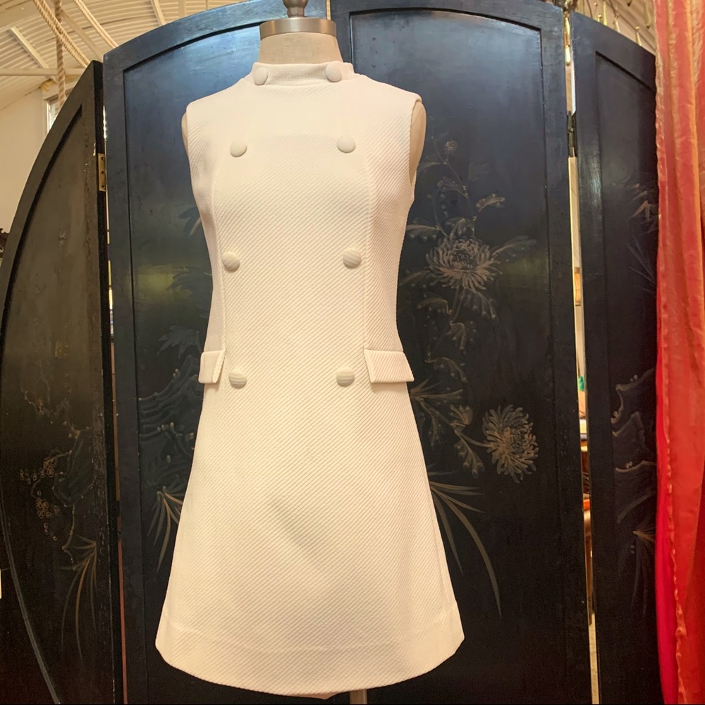 Vtg 60s Sears polyester sheath dress